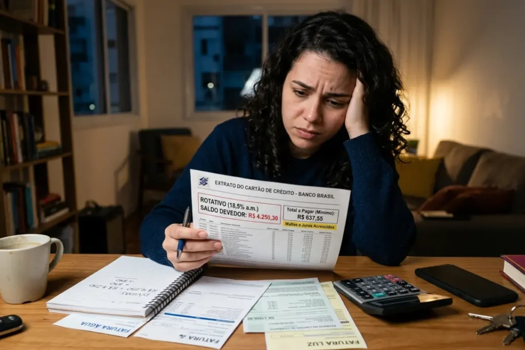 Juros do cartão rotativo: quanto você paga e como sair Juros do cartão rotativo: quanto você paga e como sair